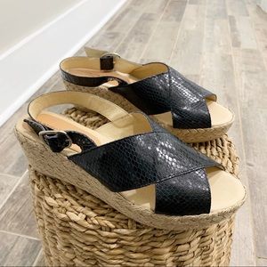Patricia Green Espadrille Slingback platform sandals